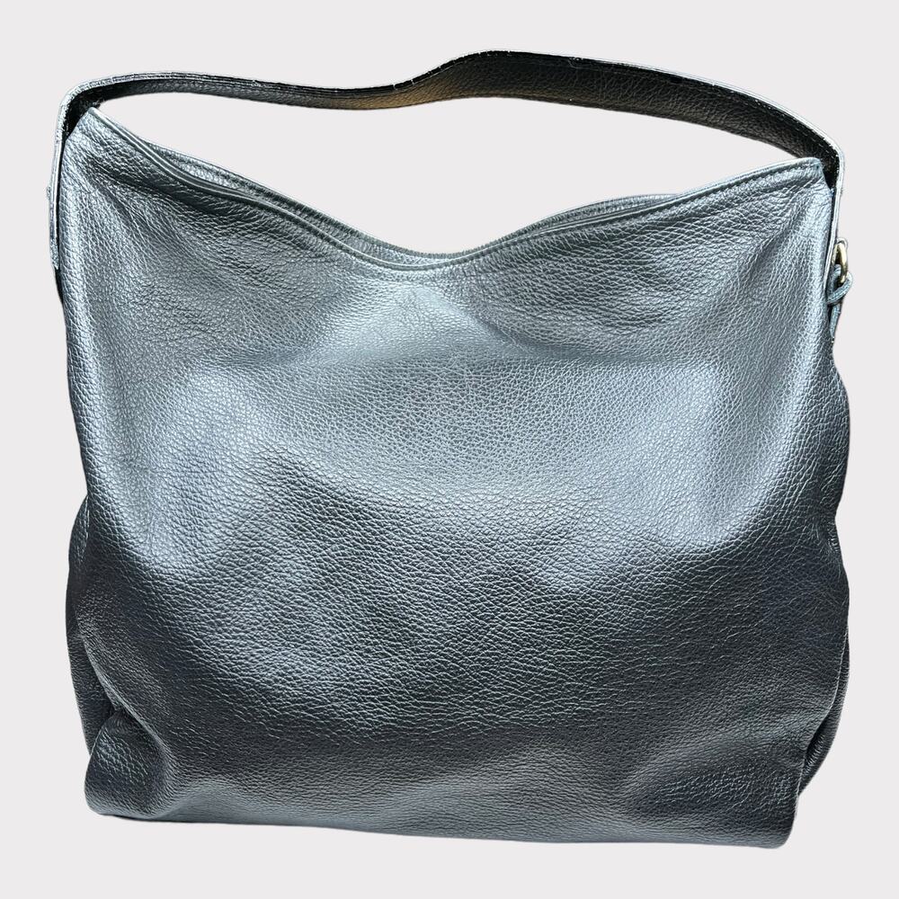 Claudia Firenze Black Pebble Leather Hobo